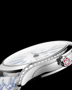 26 mm, steel on toile de jouy