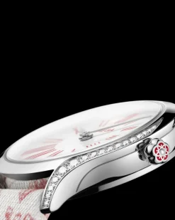 26 mm, steel on toile de jouy
