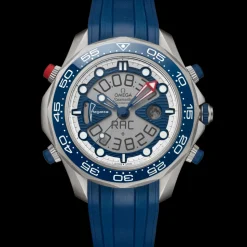 46.75 mm, titanium on rubber strap