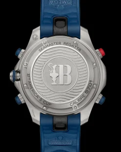 46.75 mm, titanium on rubber strap