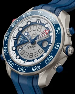 46.75 mm, titanium on rubber strap