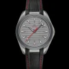 41 mm, titanium on rubber strap
