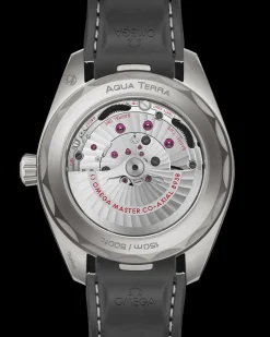 43 mm, titanium on rubber strap