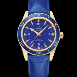 41 mm, yellow gold on leather strap