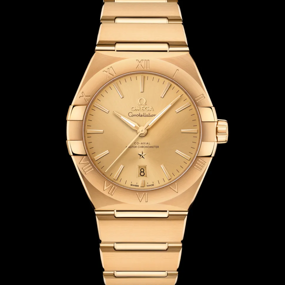 39 mm, yellow gold on yellow gold