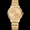 34 mm, yellow gold on yellow gold