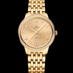 34 mm, yellow gold on yellow gold