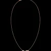 Necklace, 18k red gold, diamonds