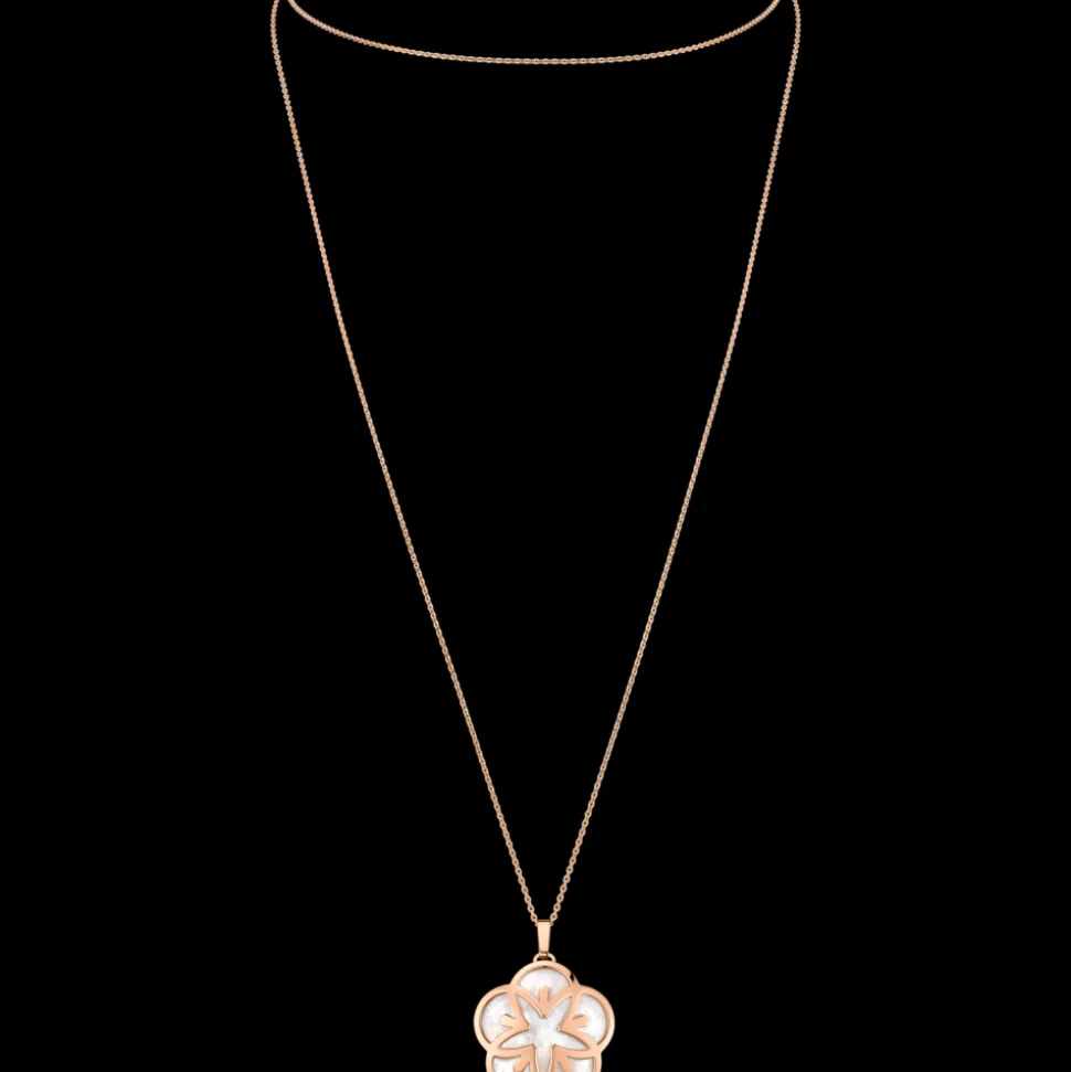 Necklace, 18k red gold, mother‑of‑pearl