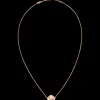 Necklace, 18k red gold, mother‑of‑pearl
