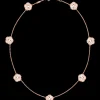Necklace, 18k red gold, mother‑of‑pearl