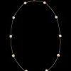 Necklace, 18k red gold, mother‑of‑pearl