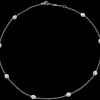 Necklace, 18k white gold, diamonds
