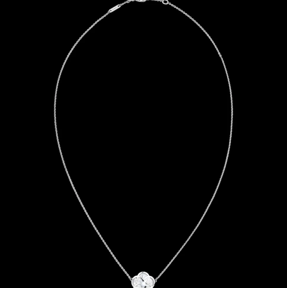 Necklace, 18k white gold, mother‑of‑pearl