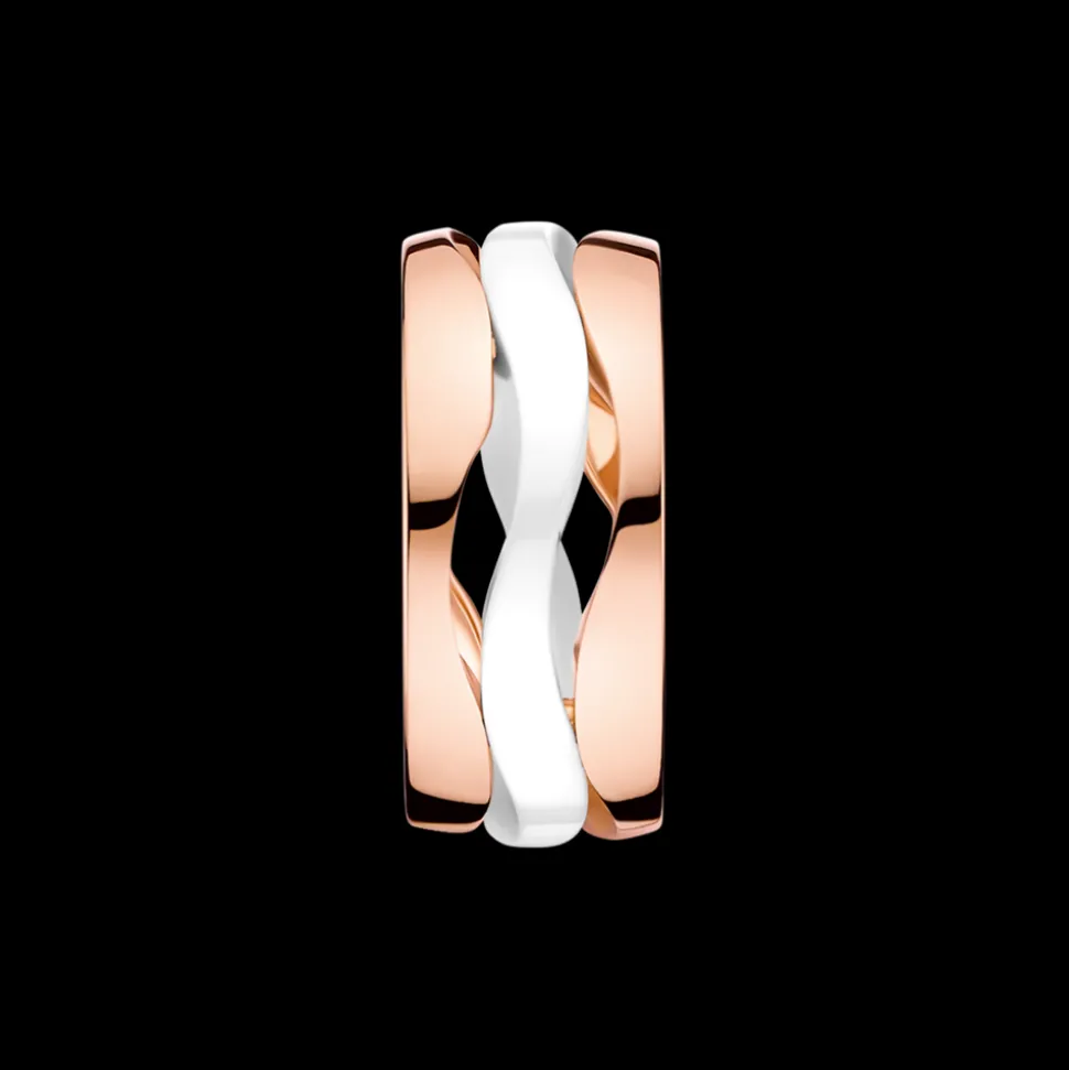 Pendant, 18k red gold, ceramic