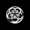 Pendant, 18k white gold, diamonds, onyx