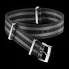 Polyamide, 5 stripe black grey