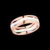 Ring, 18k red gold, ceramic