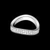 Ring, 18k white gold, diamonds