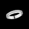 Ring, 18k white gold, diamonds