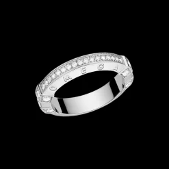 Ring, 18k white gold, diamonds