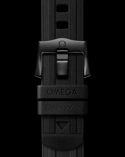 Seamaster Diver 300M black rubber strap with pin buckle