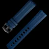 Seamaster Diver 300M blue rubber strap with pin buckle