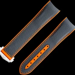 Seamaster Planet Ocean 600M grey rubber strap with foldover clasp