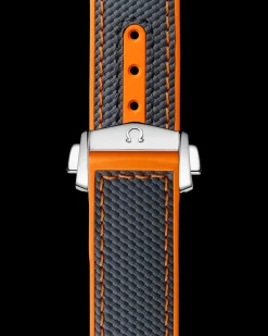 Seamaster Planet Ocean 600M grey rubber strap with foldover clasp