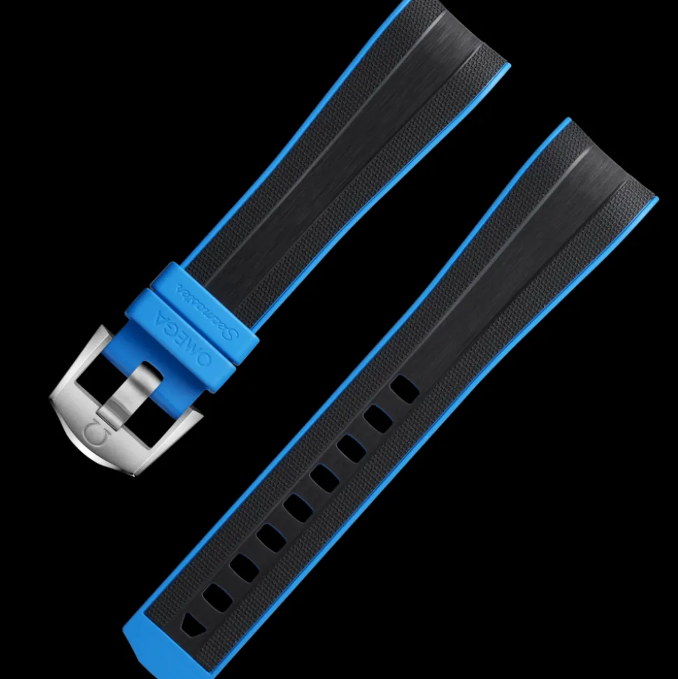 Seamaster Planet Ocean Ultra Deep black rubber strap with pin buckle