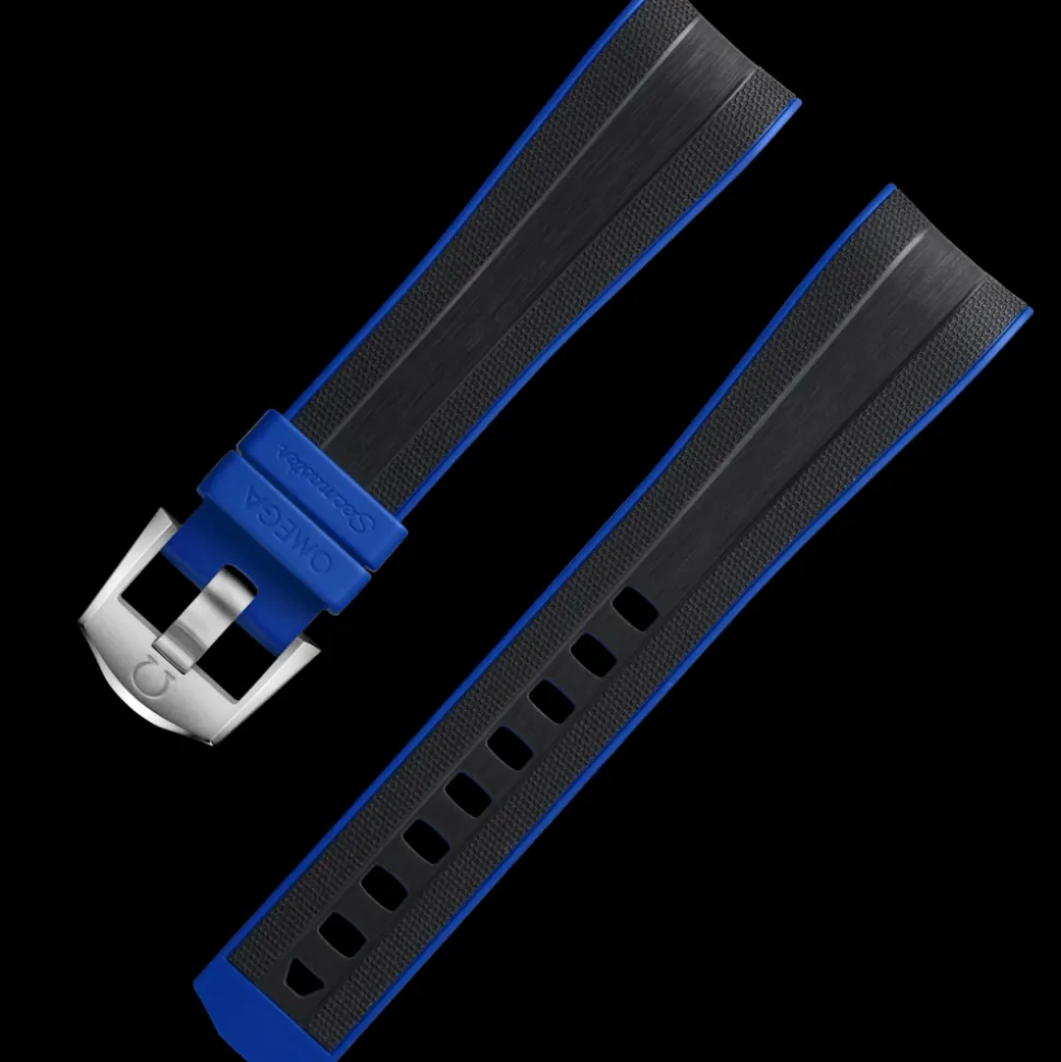 Seamaster Planet Ocean Ultra Deep black rubber strap with pin buckle