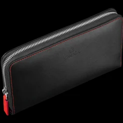 Wallet, black / red
