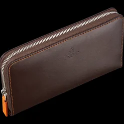 Wallet, brown / orange