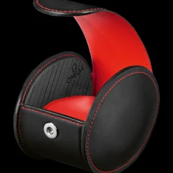 Watch box, black / red