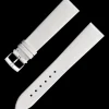 White leather strap with pin buckle