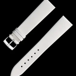White leather strap with pin buckle