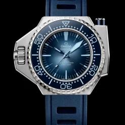 55x45 mm, O‑MEGASTEEL on rubber strap