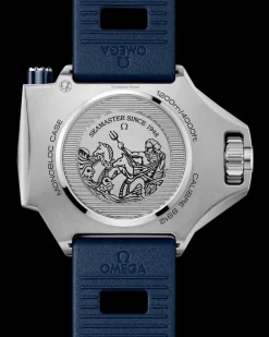 55x45 mm, O‑MEGASTEEL on rubber strap